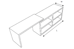 Hynge Slide & Swivel mécanisme pivotant largeur de 700 mm